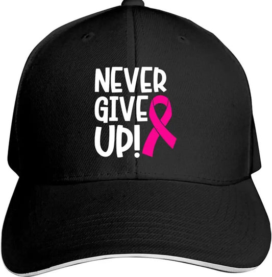 Never Give Up Baseball Cap (Unisex)