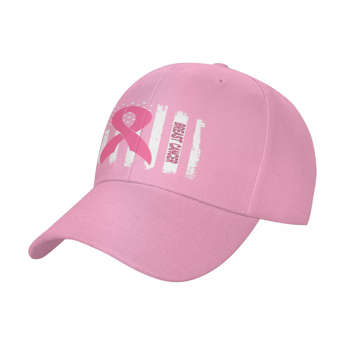 Breast Cancer Awareness Flag Baseball Caps