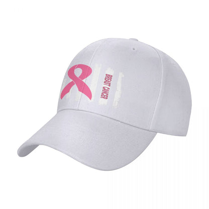 Breast Cancer Awareness Flag Baseball Caps