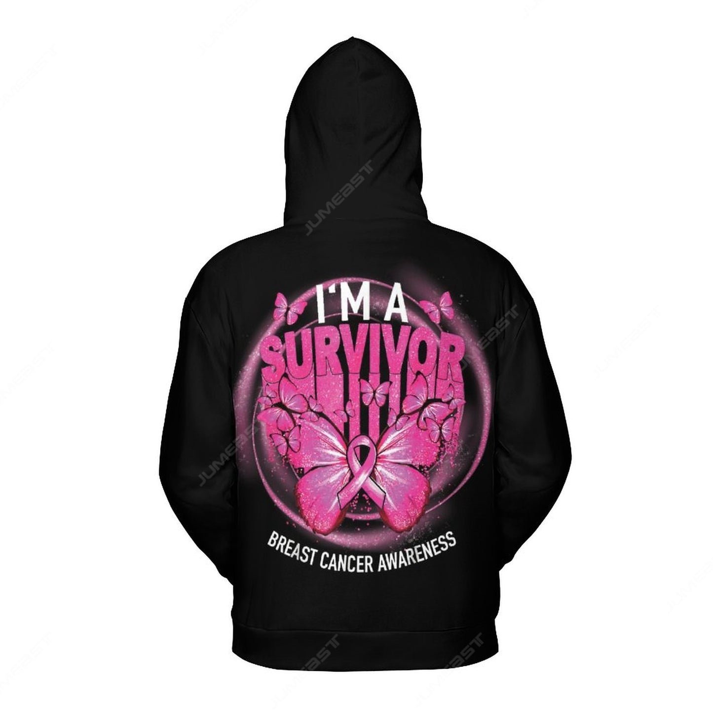 Women's "I'm A Survivor" Breast Cancer Awareness Hoodies/Sweatshirts